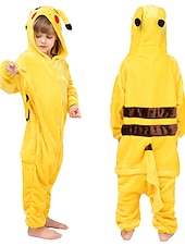 levne Kostýmy Onesie-Dětské Slátanina Noční přádlo Kamufláž Kostým Onesie Karnevalový kostým Pika Pika Overalová pyžama Kigurumi pyžamo Pyžama Legrační kostým Pro Chlapci a dívky Karneval Karikatura