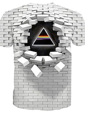 お買い得  メンズプラスサイズTシャツ-男性用 プラスサイズ Tシャツ ビッグアンドトール グラフィック クルーネック 半袖 夏 ヴィンテージ ストリートファッション 誇張された デザイナー カジュアル 日常 トップの