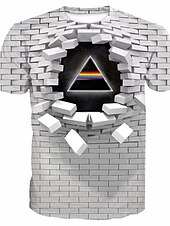 お買い得  メンズプラスサイズTシャツ-男性用 プラスサイズ Tシャツ ビッグアンドトール グラフィック クルーネック 半袖 夏 ヴィンテージ ストリートファッション 誇張された デザイナー カジュアル 日常 トップの