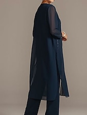 economico impacchi della madre-Shrug in Chiffon a Manica Trequarti Cappotto per Festa Sera Madre della Sposa Invitati al Matrimonio Semplice Wrap Nuziale in Colore Puro per impressionare