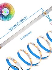 זול פנסי פס עמיד למים-Zdm 10 מטרים רצועות אור led גמיש עמיד למים 180x5050 נוריות smd עם rgb בקר ir 44 או ערכת מתאם 12 v