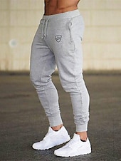 cheap Men&#039;s Active Pants-Men&#039;s Joggers Sweatpants Drawstring Bottoms Athletic Athleisure Cotton Breathable Soft Sweat wicking Gym Workout Running Jogging Sportswear Activewear 3D Print Dark Grey Black Army Green