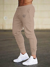 cheap Men&#039;s Active Pants-Men&#039;s Joggers Sweatpants Drawstring Bottoms Athletic Athleisure Cotton Breathable Soft Sweat wicking Gym Workout Running Jogging Sportswear Activewear 3D Print Dark Grey Black Army Green