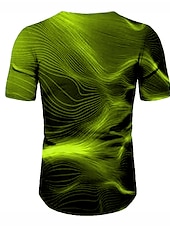 cheap 3D T shirts-Men&#039;s Graphic T shirt Short Sleeve T shirt Round Neck Shirt Basic Daily Black Yellow Blue Clothing Apparel Normal S M L XL 2XL 3XL