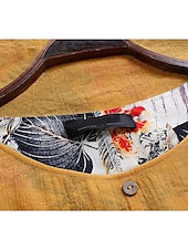cheap Print Floral Dresses-Women&#039;s Casual Dress Linen Dress Swing Dress Long Dress Maxi Dress Green Short Sleeve Floral Patchwork Summer Spring Crew Neck Fashion 2023 5XL