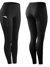 abordables Leggings et collants de yoga-Femme Pantalon de compression Collant Legging Running Course avec poche téléphone Sous Vêtement Plein Air Athlétique Athleisure Hiver Respirable Doux Compression Aptitude Exercice Physique