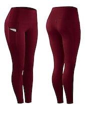 abordables Leggings et collants de yoga-Femme Pantalon de compression Collant Legging Running Course avec poche téléphone Sous Vêtement Plein Air Athlétique Athleisure Hiver Respirable Doux Compression Aptitude Exercice Physique