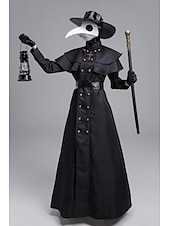 ieftine Costume pentru bărbați-Costum Cosplay Doctorul ciumei Medieval rochie de vacanță Adulți Bărbați Pentru femei Mardi Gras Festival Îmbrăcați-vă