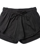 tanie Spodenki biegowe-Damskie Spodenki do biegania Spodenki na siłownię Spodenki do jogi Ściągana na sznurek 2 w 1 z wkładką Doły Obuwie sportowe Oddychający Szybkie wysychanie Odvádí pot Joga Zdatność Trening w siłowni