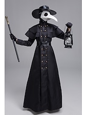 ieftine Costume pentru bărbați-Costum Cosplay Doctorul ciumei Medieval rochie de vacanță Adulți Bărbați Pentru femei Mardi Gras Festival Îmbrăcați-vă