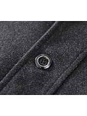 economico Trench da uomo-Per uomo Cappotto invernale Cappotto di lana Cappotto Attività commerciale Abbigliamento da lavoro Inverno Lana Antivento Caldo Capispalla Abbigliamento Essenziale Indicato per i polsi Tinta unita