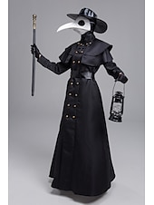 ieftine Costume pentru bărbați-Costum Cosplay Doctorul ciumei Medieval rochie de vacanță Adulți Bărbați Pentru femei Mardi Gras Festival Îmbrăcați-vă
