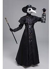 ieftine Costume pentru bărbați-Costum Cosplay Doctorul ciumei Medieval rochie de vacanță Adulți Bărbați Pentru femei Mardi Gras Festival Îmbrăcați-vă