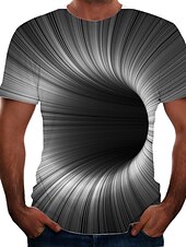 olcso 3D pólók-Férfi Uniszex Grafika 3D nyomtatás Ing Póló Pólók Rövid ujjú póló 3D nyomtatás Kerek Ing Divat Menő Alap Hétköznapi Napi Hétvége Fekete / Fehér Sárga Medence Ruházat Extra méret S M L XL XXL 3XL