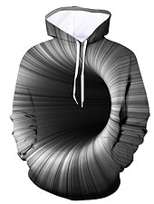 baratos Moletons masculinos com capuz-Homens Gráfico Moletom Moletons Moletom Manga Longa Moletom com capuz Com Capuz Casual Impressão 3D Diário Para Noite Preto Amarelo Designer