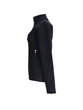 cheap Ice Skating Dresses , Pants &amp; Jackets-Figure Skating Fleece Jacket Women&#039;s Girls&#039; Ice Skating Jacket Outfits Black Patchwork Stretchy Training Skating Wear Thermal Warm Handmade Long Sleeve Ice Skating Winter Sports Figure Skating