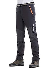 halpa Pohjat-vaellushousut mens softshell fleece lämmin tuulenpitävä kävelyhousut ulkohousut hiihtohousut kiipeilyyn, vaellukseen, ulkoiluun (uk m / tag xl, harmaa)