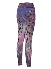 baratos legging 3D-Mulheres Calças de ioga Butt Lift Compressão abdominal Cintura Alta Treino de Ginástica Corrida Ginástica Meia-calça Leggings Gráfico Preto Rosa Claro Rosa claro Outono Inverno Esportes Roupas