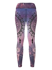 baratos legging 3D-Mulheres Calças de ioga Butt Lift Compressão abdominal Cintura Alta Treino de Ginástica Corrida Ginástica Meia-calça Leggings Gráfico Preto Rosa Claro Rosa claro Outono Inverno Esportes Roupas