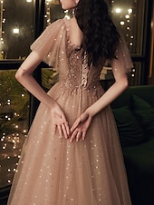 preiswerte Ballkleid-A-Linie Goldkleider Abendkleid Elegantes Kleid Formal BodenlängenÄrmellos Ein Schulter Tasche Satin mit Schulterblume Kleid zum Beeindrucken