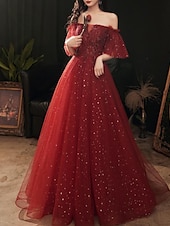 preiswerte Ballkleid-A-Linie Goldkleider Abendkleid Elegantes Kleid Formal BodenlängenÄrmellos Ein Schulter Tasche Satin mit Schulterblume Kleid zum Beeindrucken