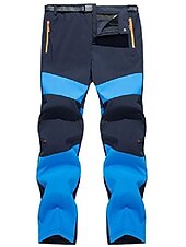 preiswerte Unterteile-herren trekkinghose gefütterte softshellhose wanderhose funktionshose schnell trocknende hosen männer freizeithose outdoorhose stretch arbeitshose-blau-4xl
