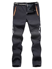halpa Pohjat-vaellushousut mens softshell fleece lämmin tuulenpitävä kävelyhousut ulkohousut hiihtohousut kiipeilyyn, vaellukseen, ulkoiluun (uk m / tag xl, harmaa)