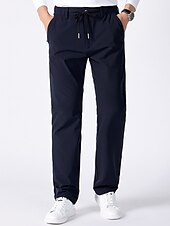 baratos Partes inferiores-Calça de corrida masculina ysento, clara, com bolsos com zíper azul escuro