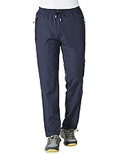 baratos Partes inferiores-Calça de corrida masculina ysento, clara, com bolsos com zíper azul escuro