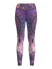 baratos legging 3D-Mulheres Calças de ioga Butt Lift Compressão abdominal Cintura Alta Treino de Ginástica Corrida Ginástica Meia-calça Leggings Gráfico Preto Rosa Claro Rosa claro Outono Inverno Esportes Roupas