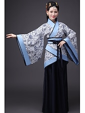 billige Hanfu-Dame Jente Hanfu Antikk Drakter Klassisk Stil Klassisk &amp; Tidløs Elegant og luksuriøst Kinesisk Stil Kinesisk rød Høy kvalitet Hanfu Kinesisk palassestil Kostume