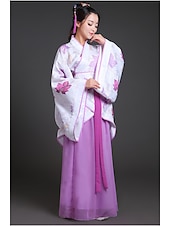 billige Hanfu-Dame Jente Hanfu Antikk Drakter Klassisk Stil Klassisk &amp; Tidløs Elegant og luksuriøst Kinesisk Stil Kinesisk rød Høy kvalitet Hanfu Kinesisk palassestil Kostume