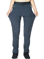 halpa Pohjat-Naisten Vaellushousut Kesä Ulko- Vedenkestävä Ihoystävällinen Nopea kuivuminen Venyvä Housut Alaosat Joustava vyötärö Vetoketjullinen tasku Monitasku Musta Harmaa Spandex Elastaani Retkeily ja