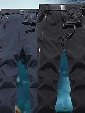 halpa Pohjat-Naisten Vaellushousut Kesä Ulko- Vedenkestävä Ihoystävällinen Nopea kuivuminen Venyvä Housut Alaosat Joustava vyötärö Vetoketjullinen tasku Monitasku Musta Harmaa Spandex Elastaani Retkeily ja