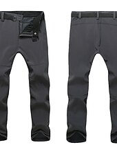 preiswerte Unterteile-Damen Wanderhosen Fleecegefütterte Hosen Wintermantel Softshellhosen Winter Außen Thermowarm Fleece-Futter Winddicht Multi-Pocket Hosen Unterteile Schwarz Armeegrün Angeln Klettern Strand S M L XL XXL