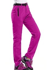 preiswerte Unterteile-Damen Wanderhosen Fleecegefütterte Hosen Wintermantel Softshellhosen Winter Außen Thermowarm Fleece-Futter Winddicht Multi-Pocket Hosen Unterteile Schwarz Armeegrün Angeln Klettern Strand S M L XL XXL