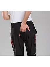 billiga aktiva byxor för män-herrcykelbyxor vandringscykelbyxor svarta byxor utomhus reflexremsor cykelunderdel vindtät andas fukttransporterande snabbtorkande anatomisk design camping fiske mountain mtb landsvägscykel