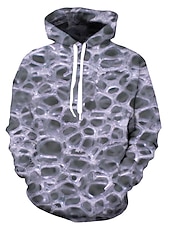 abordables Sweats à capuche pour hommes-Homme Graphic Sweat à capuche Sweats à Capuche Sweat-shirt Sweat à capuche manche longue Sweat à capuche Capuche Décontractées 3D effet du quotidien Sortie Noir Blanche Designer