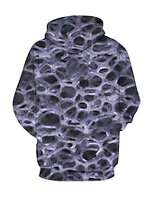 abordables Sweats à capuche pour hommes-Homme Graphic Sweat à capuche Sweats à Capuche Sweat-shirt Sweat à capuche manche longue Sweat à capuche Capuche Décontractées 3D effet du quotidien Sortie Noir Blanche Designer