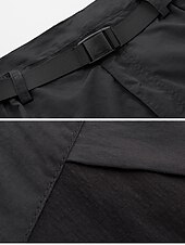 billige Bunner-Herre Konvertible bukser Turbukser Sommer Utendørs Vindtett Regn-sikker Pustende Hurtigtørkende Bunner Svart Militærgrønn Camping / Vandring Fisking Vandring L XL XXL XXXL 4XL / Elastisk