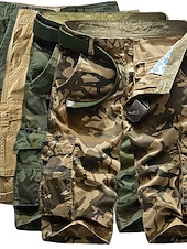 economico Classico-Per uomo Pantaloncini Tattici Pantaloncini cargo Pantaloncini mimetici Mimetico Ripstop Traspirante Sport &amp; Outdoor Militare Giallo Verde militare