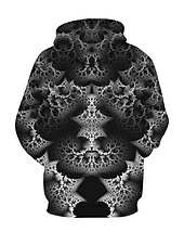 abordables Sweats à capuche pour hommes-Homme Graphic Sweat à capuche Sweats à Capuche Sweat-shirt Sweat à capuche manche longue Sweat à capuche Capuche Décontractées 3D effet du quotidien Sortie Noir Blanche Designer
