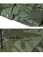 economico Classico-Per uomo Pantaloncini Tattici Pantaloncini cargo Pantaloncini mimetici Mimetico Ripstop Traspirante Sport &amp; Outdoor Militare Giallo Verde militare