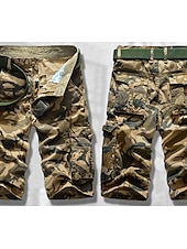 economico Classico-Per uomo Pantaloncini Tattici Pantaloncini cargo Pantaloncini mimetici Mimetico Ripstop Traspirante Sport &amp; Outdoor Militare Giallo Verde militare