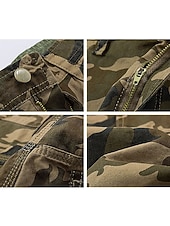 economico Classico-Per uomo Pantaloncini Tattici Pantaloncini cargo Pantaloncini mimetici Mimetico Ripstop Traspirante Sport &amp; Outdoor Militare Giallo Verde militare