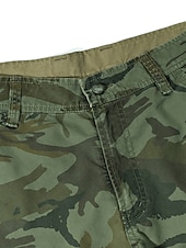 economico Classico-Per uomo Pantaloncini Tattici Pantaloncini cargo Pantaloncini mimetici Mimetico Ripstop Traspirante Sport &amp; Outdoor Militare Giallo Verde militare