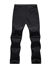 billige Bunner-Herre Konvertible bukser Turbukser Sommer Utendørs Vindtett Regn-sikker Pustende Hurtigtørkende Bunner Svart Militærgrønn Camping / Vandring Fisking Vandring L XL XXL XXXL 4XL / Elastisk