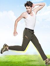 preiswerte Unterteile-Herren Wanderhose Wanderhosen Sommer Außen Wasserdicht Komfort Atmungsaktiv Rasche Trocknung Unten Schwarz Armeegrün Elastan Jagd Angeln Camping / Wandern / Höhlenforschung L XL XXL XXXL 4XL