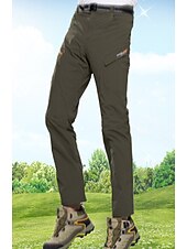 preiswerte Unterteile-Herren Wanderhose Wanderhosen Sommer Außen Wasserdicht Komfort Atmungsaktiv Rasche Trocknung Unten Schwarz Armeegrün Elastan Jagd Angeln Camping / Wandern / Höhlenforschung L XL XXL XXXL 4XL