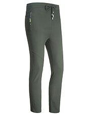 abordables Pantalones y shorts-Mujer Pantalones para senderismo Verano Al aire libre Transpirable Secado rápido Elástico Ligero Pantalones / Sobrepantalón Prendas de abajo Cordón Bolsillo con cremallera Cintura elástica Negro